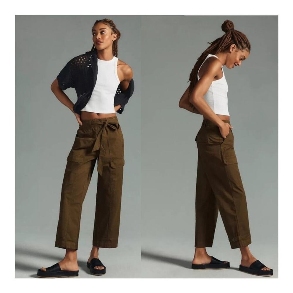 Anthropologie Unpublished Cargo Pants Moss Green size 29
